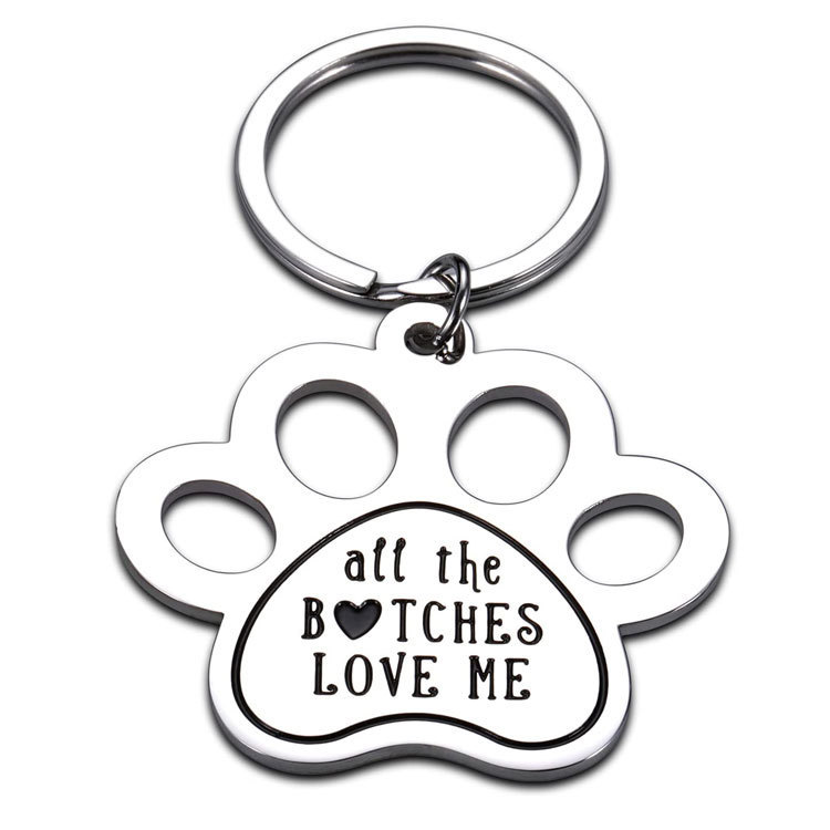 custom bright silver die casting pet tag