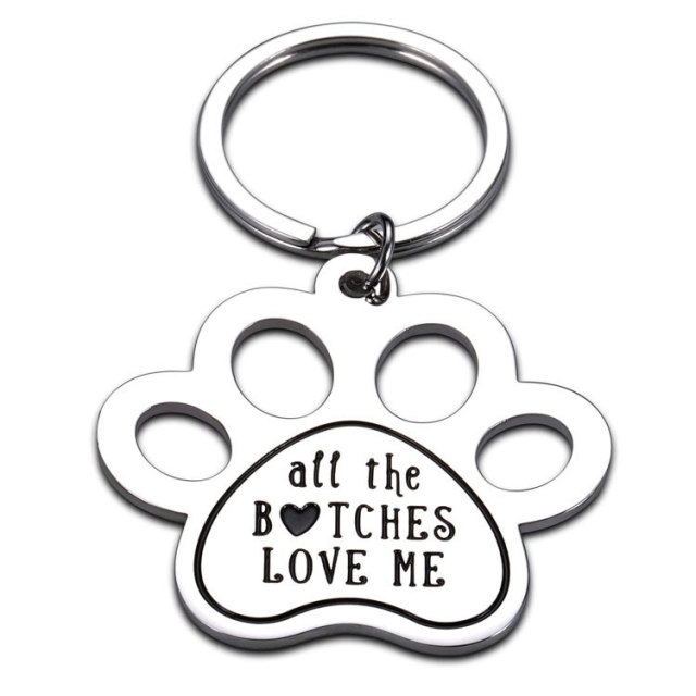 custom bright silver die casting pet tag