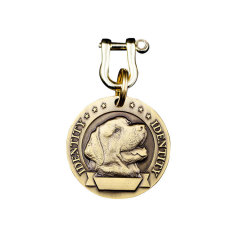 custom die casting dog tag Labrador retriever