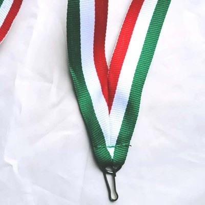 custom lanyard red white green stripes