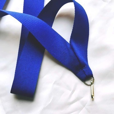 custom lanyard solid navy