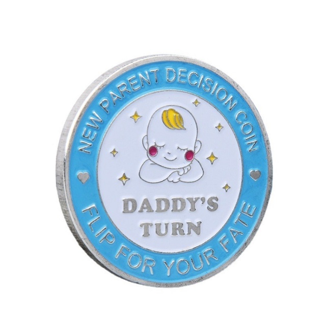 custom cartoon decision coins