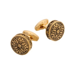 custom gold vintage cufflinks