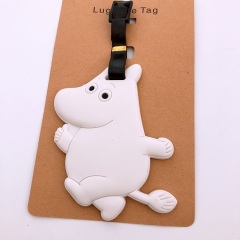 custom PVC silicone luggage tag animal