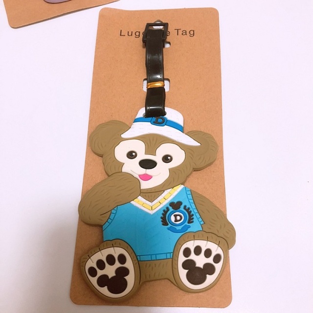 custom PVC silicone luggage baby bear