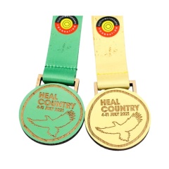 custom encourage wood medals