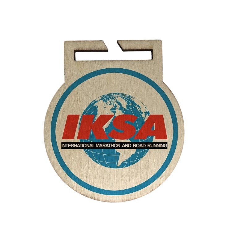 custom wood medals for road run