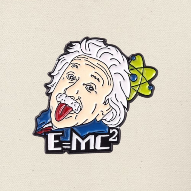 custom lapel pins Einstein