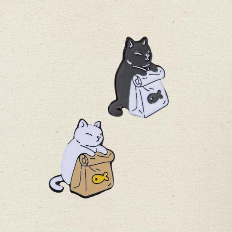 custom lapel pins cat