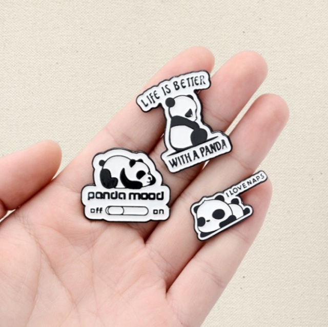 bespoke lapel pins panda