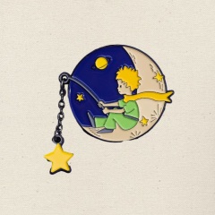 custom lapel pins fishing boy