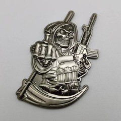 3D Cobalt Plated Badge