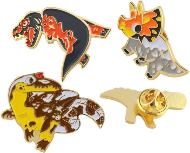 Custom Dinosaur Pin Badges