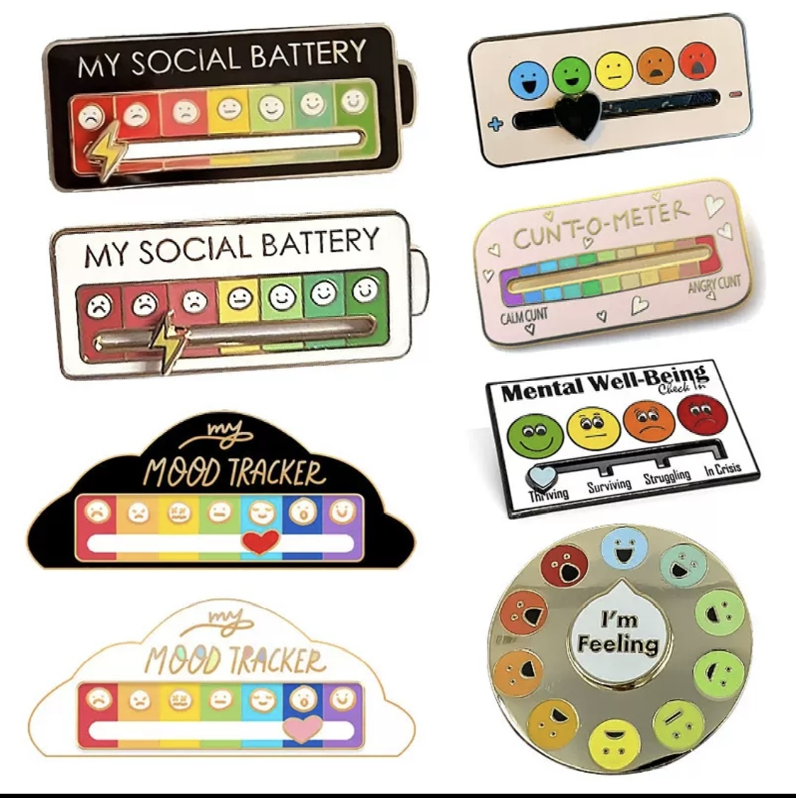 Custom Mood Lapel Pin