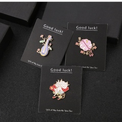 Custom Lotus Leaf Lapel Pins