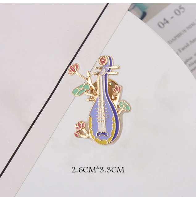 Custom Lotus Leaf Lapel Pins