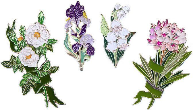 Custom Flower Badges