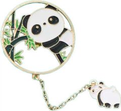 Custom cutout panda key chain