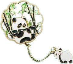 Custom cutout panda key chain