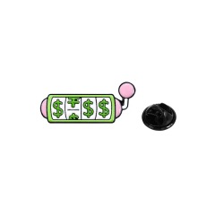 Custom dollar pin badges