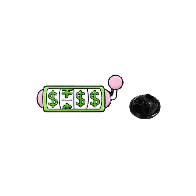 Custom dollar pin badges