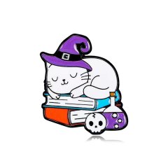 Custom enamel cat pin badges