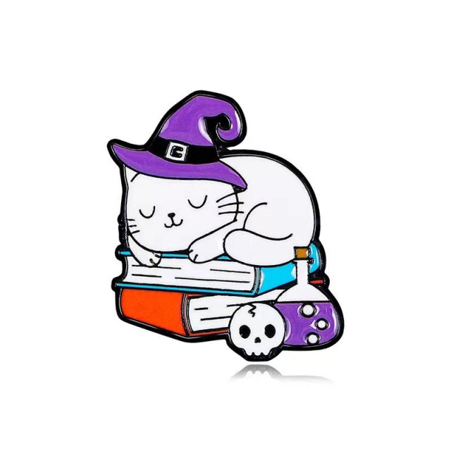 Custom enamel cat pin badges
