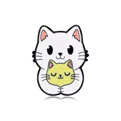Custom enamel cat pin badges