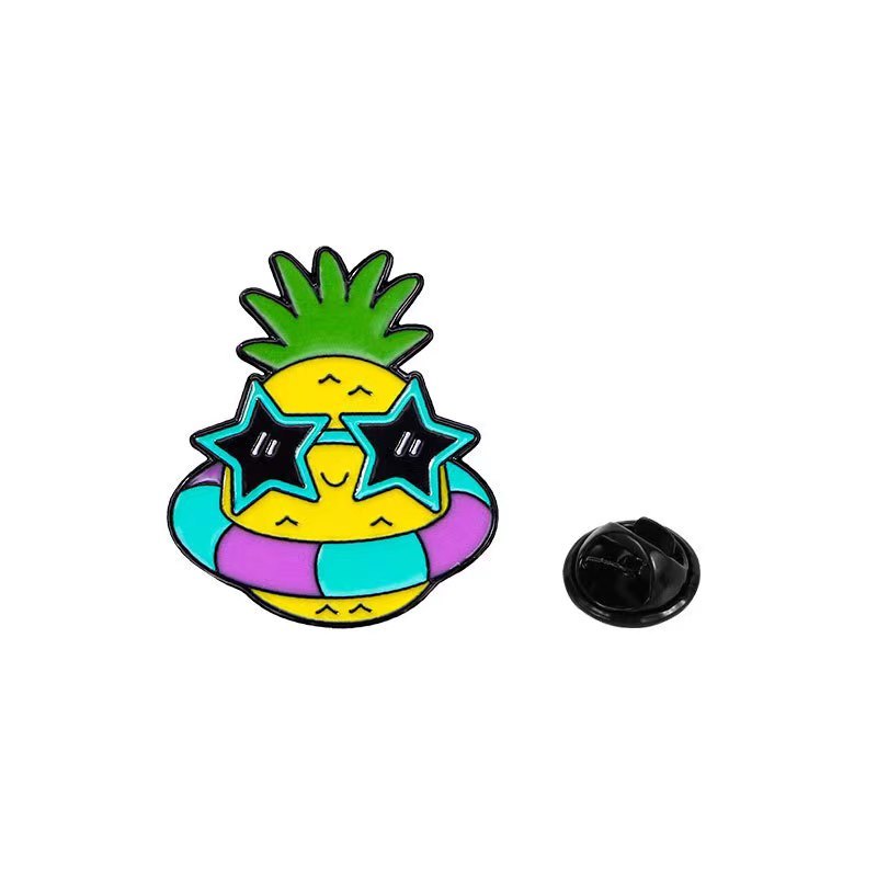 Custom Enamel Pineapple Pin Badges