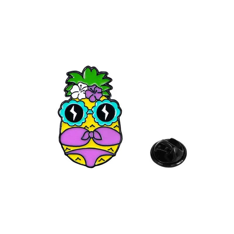 Custom Enamel Pineapple Pin Badges