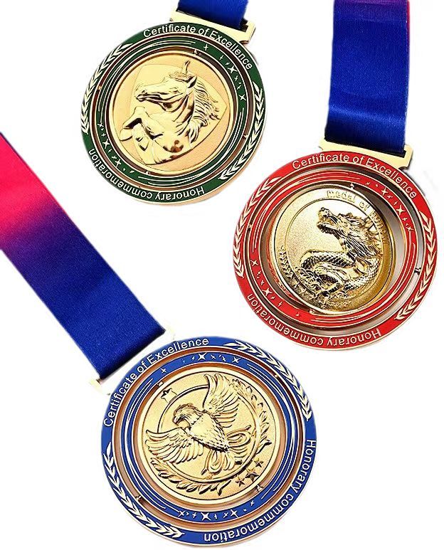 Custom Double-Sided Spinning Medal