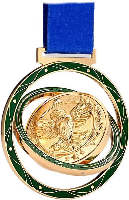 Custom Double-Sided Spinning Medal