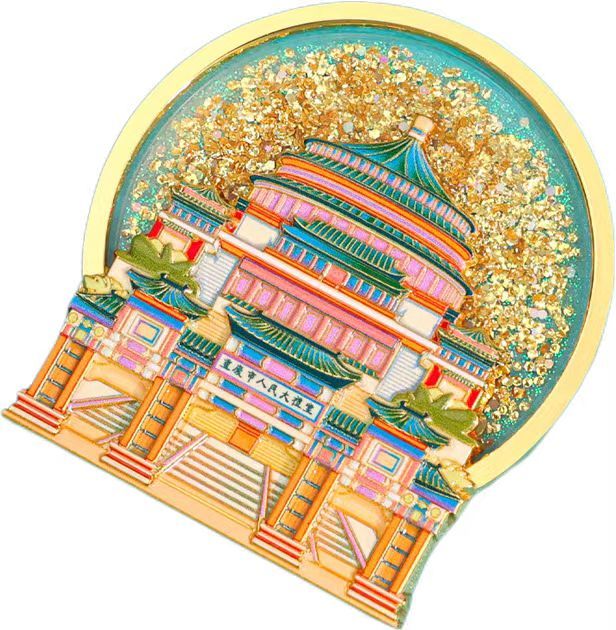 Customized Chongqing Landmark Building Refrigerator Magnet