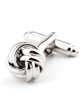 Customized Bright Silver Cufflinks