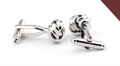 Customized Bright Silver Cufflinks