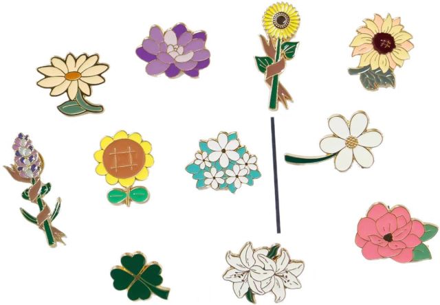 Custom Flower Lapel Pin