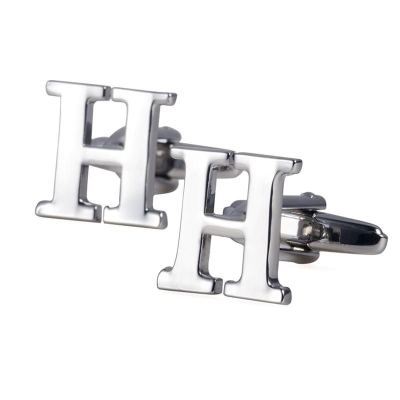 Custom 26 Letter Cuff Links