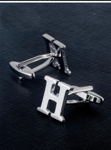 Custom 26 Letter Cuff Links