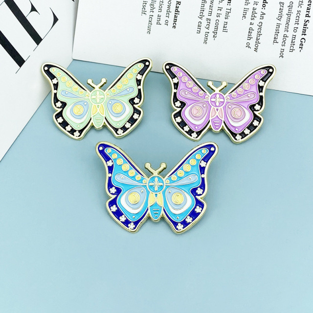 Custom Soft Enamel Butterfly Lapel Pins
