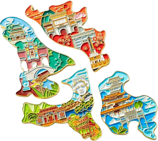 Custom Enamel Jigsaw Fridge Magnet