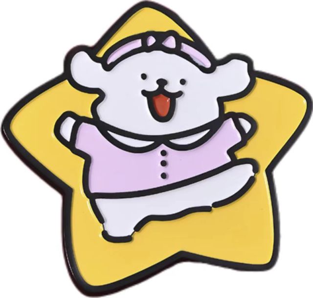Custom Line Puppy Lapel Pin