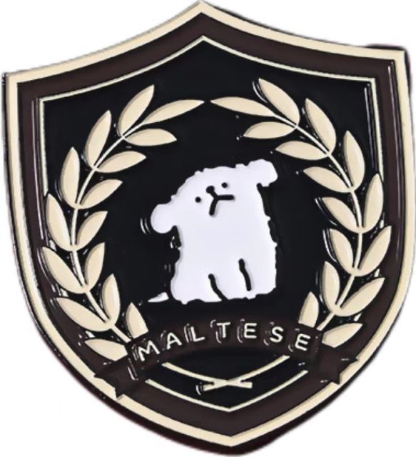 Custom Line Puppy Lapel Pin