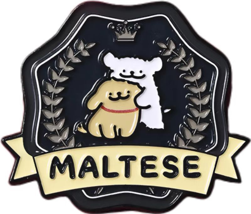 Custom Line Puppy Lapel Pin