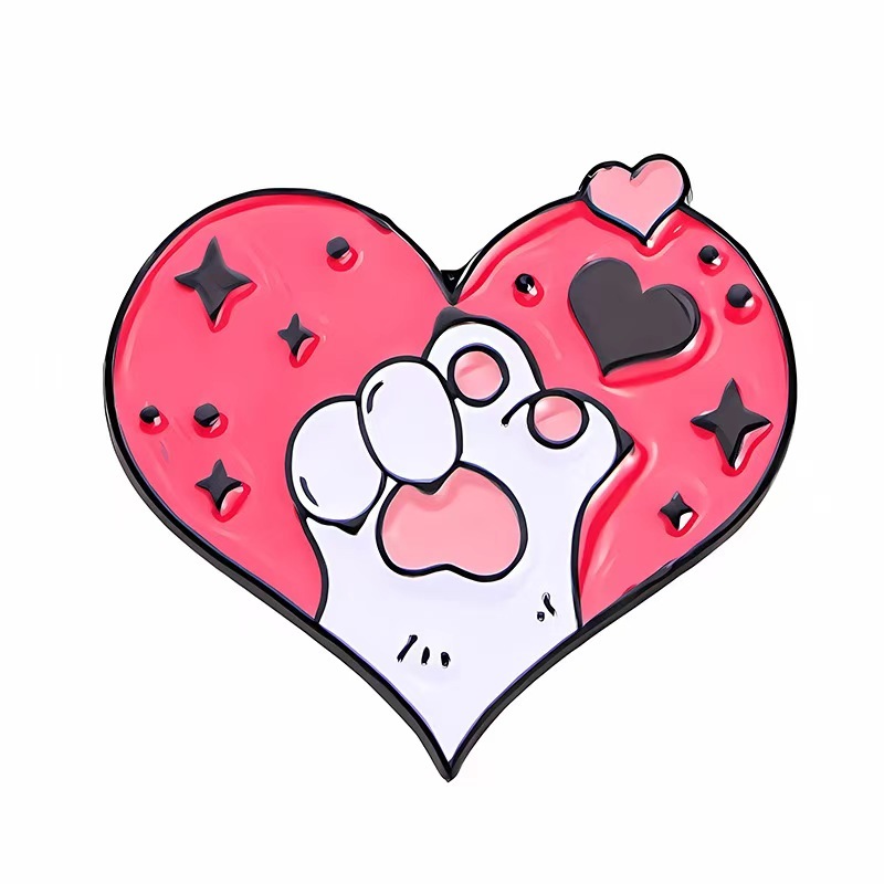 Custom cat paw pin