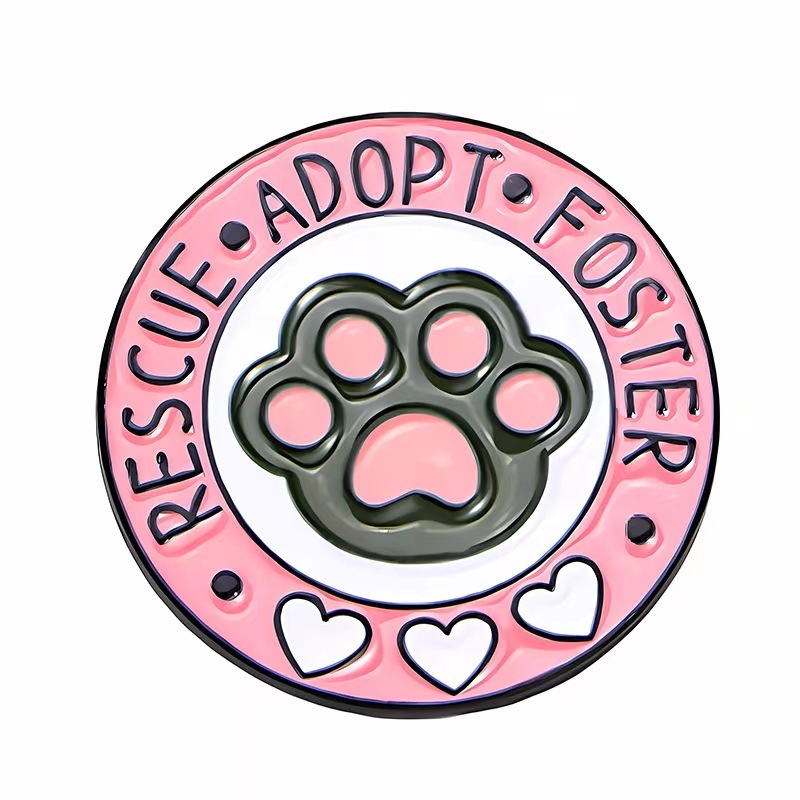 Custom cat paw pin