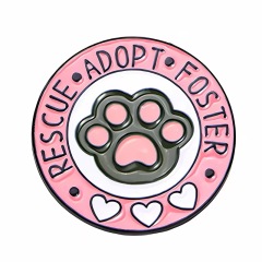 Custom cat paw pin