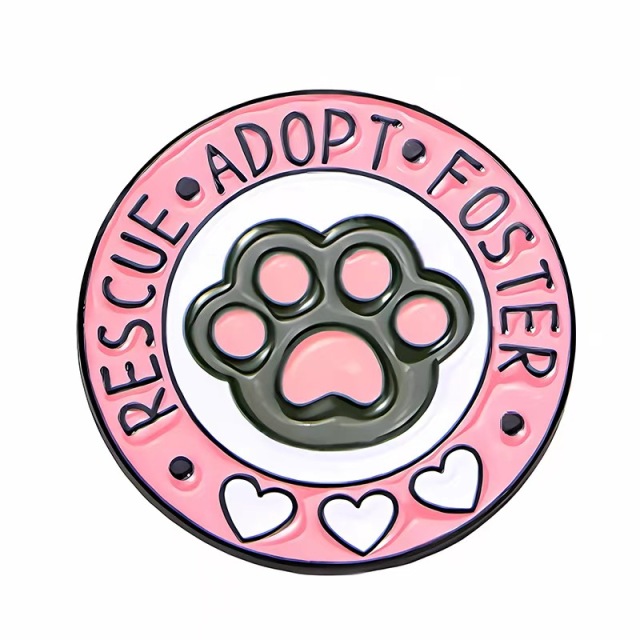 Custom cat paw pin