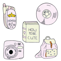 Custom Pink Soft Enamel Badges