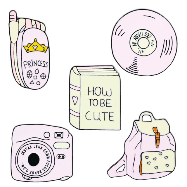 Custom Pink Soft Enamel Badges