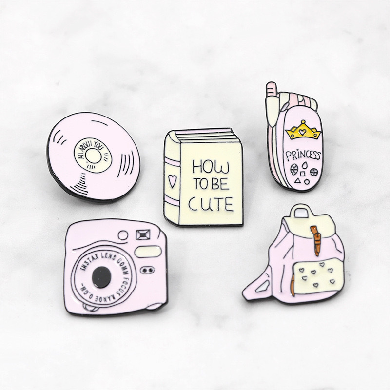 Custom Pink Soft Enamel Badges